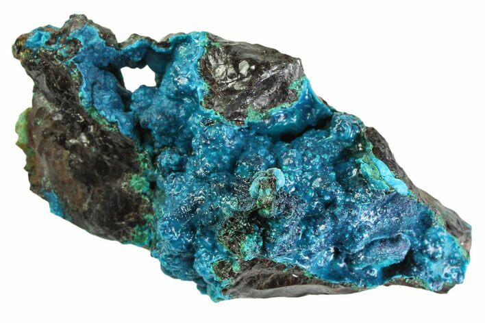 Vibrant Teal Chrysocolla Formation - Peru #358680